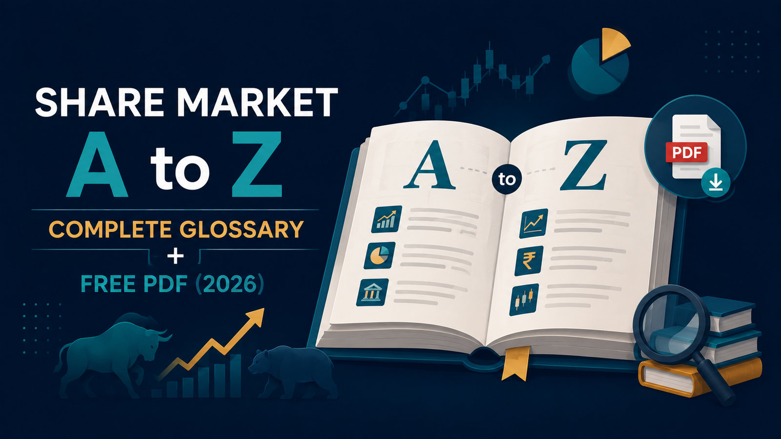 Share Market A to Z Complete Glossary + Free PDF (2026) share market a to z pdf free download sharemarketbazar.com